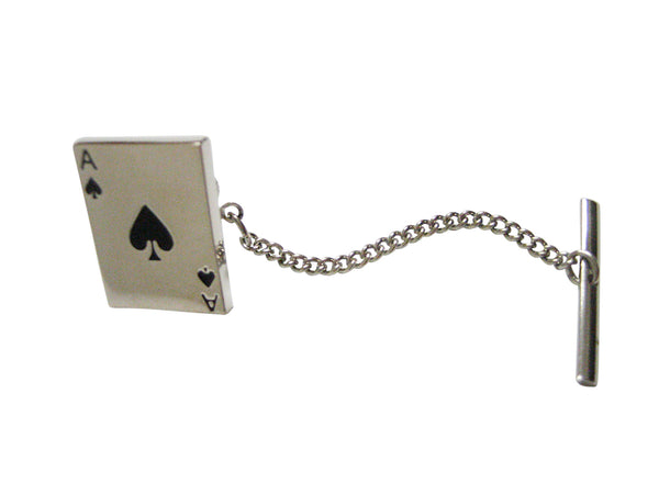 Shiny Ace of Spades Tie Tack