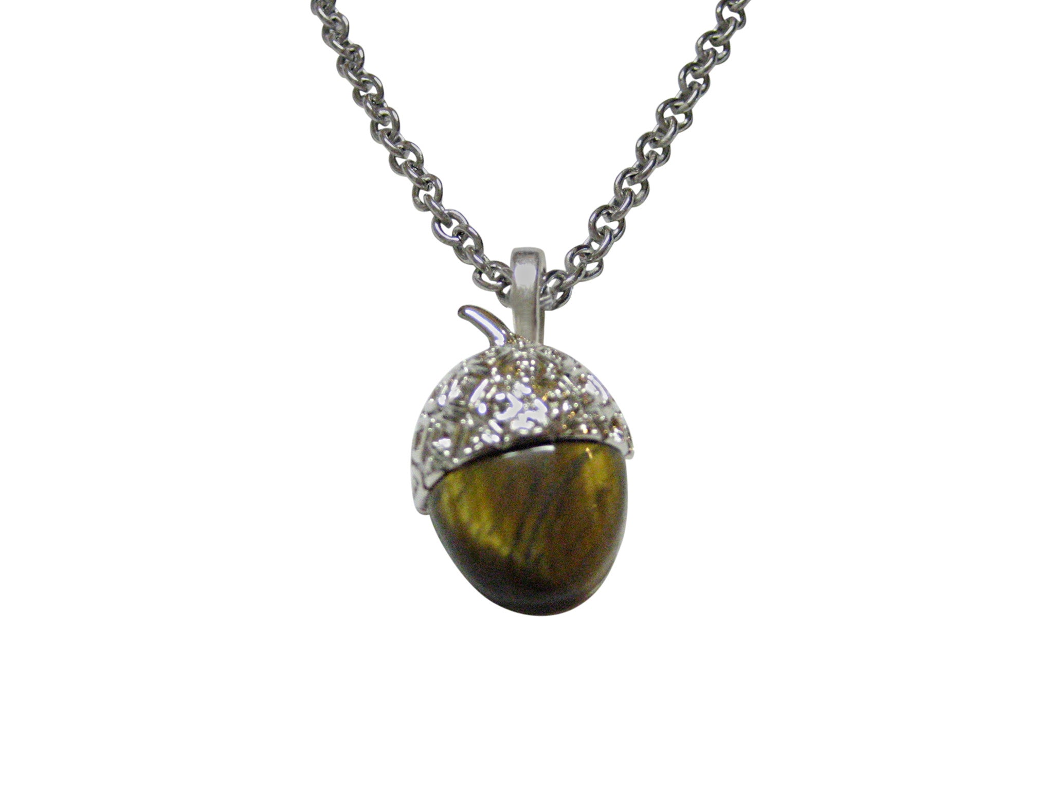 Shiny Acorn Pendant Necklace