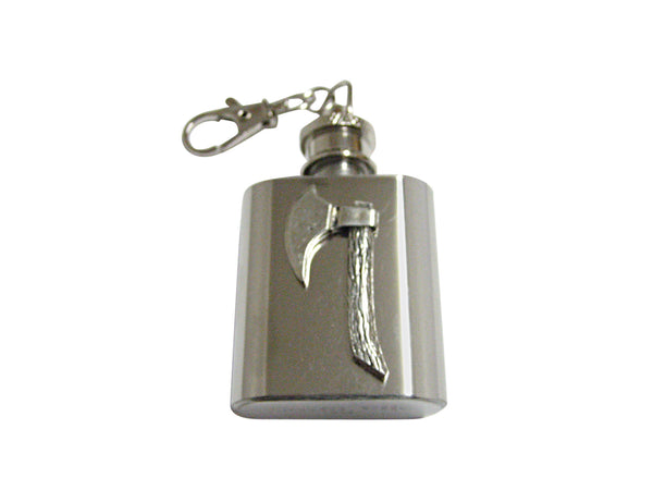 Short Hand Axe 1 Oz. Stainless Steel Key Chain Flask