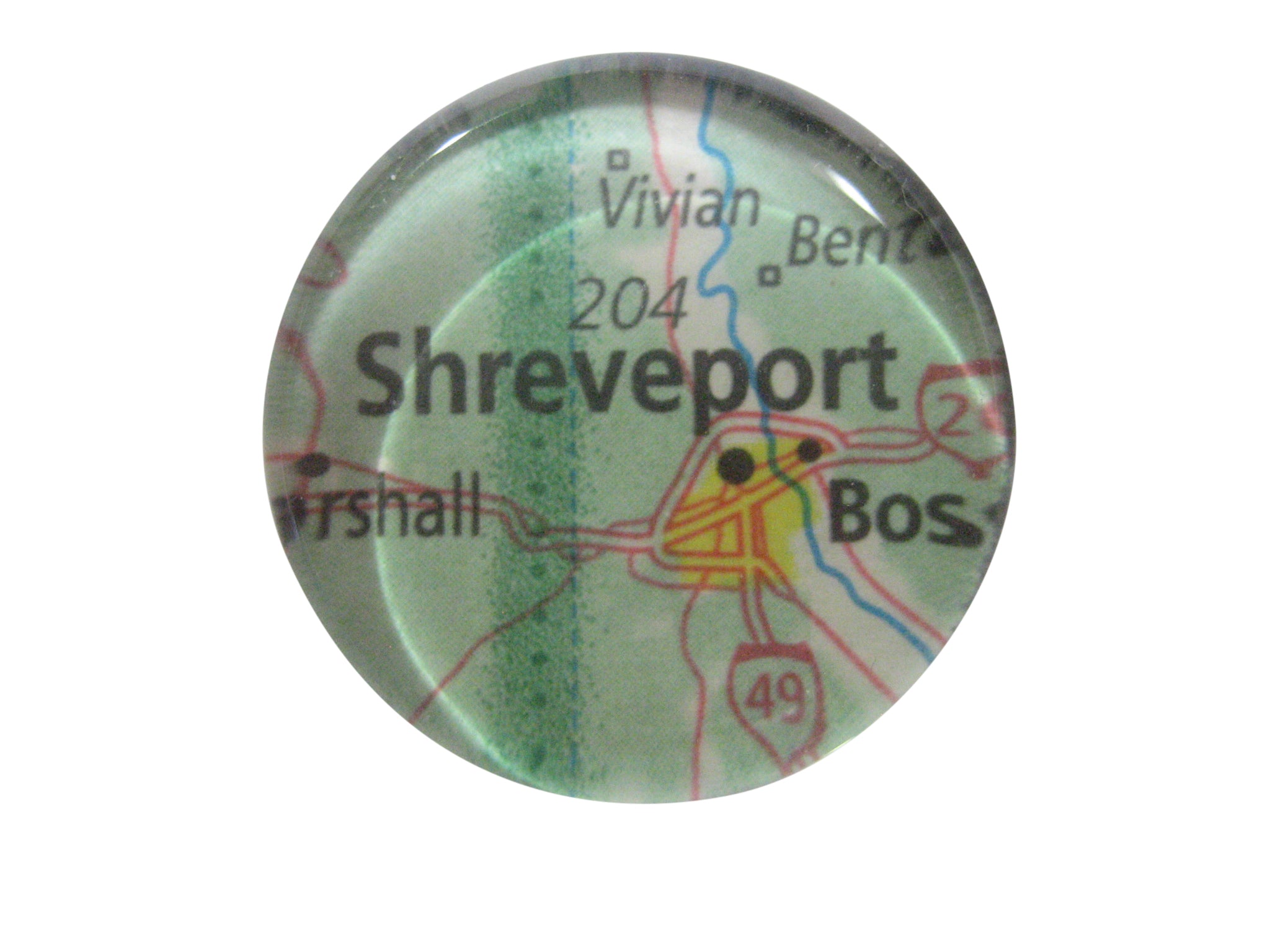 Shreveport Louisiana Map Pendant Magnet