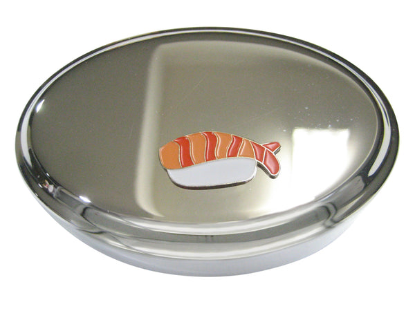 Shrimp Ebi Sushi Oval Trinket Jewelry Box