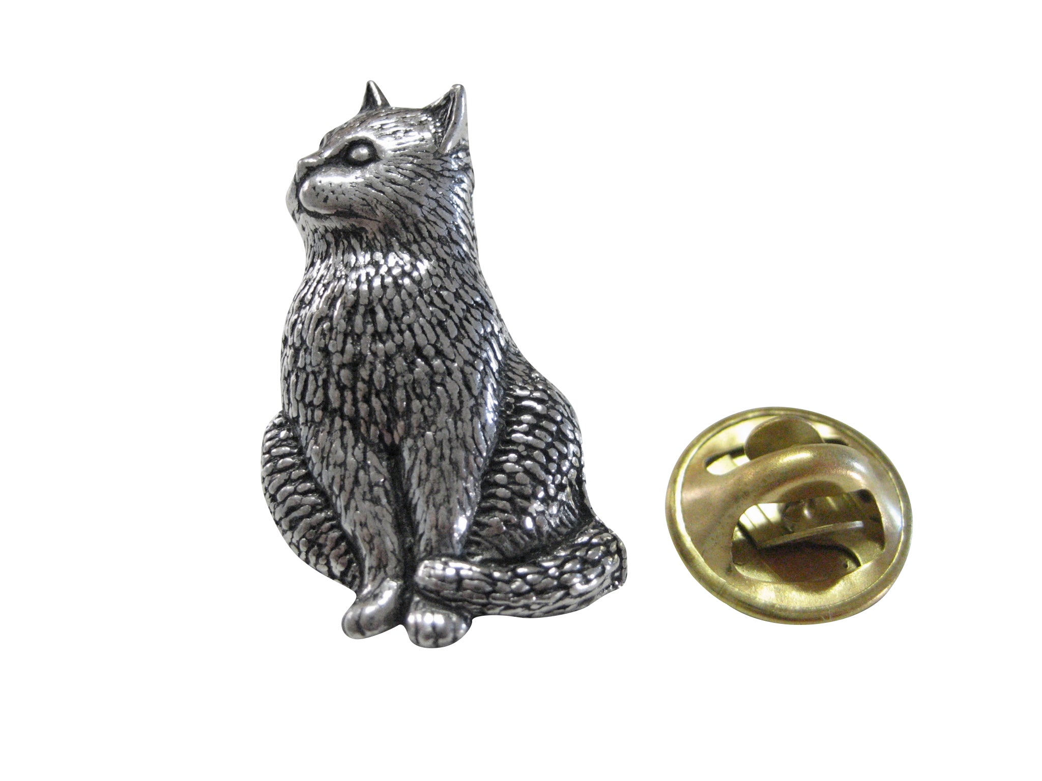 Side Facing Cat Lapel Pin