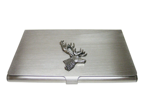 Side Facing Stag Deer Head Business Card Holder