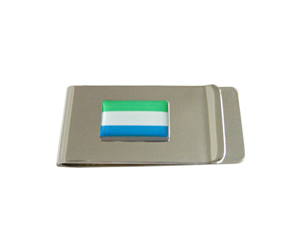 Sierra Leone Flag Pendant Money Clip