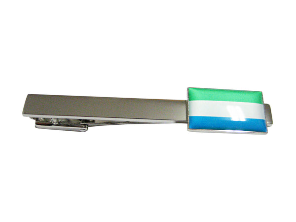 Sierra Leone Flag Pendant Tie Clip