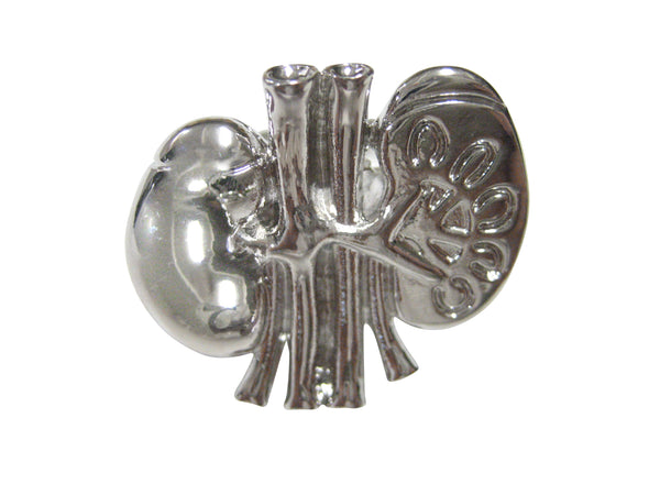 Silver Toned Anatomical Medical Nephrologists Kidney Adjustable Size Fashion Ring