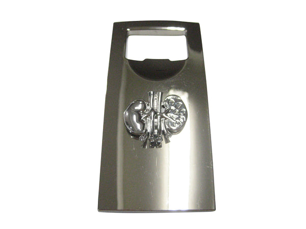 Silver Toned Anatomical Medical Nephrologists Kidney Bottle Opener