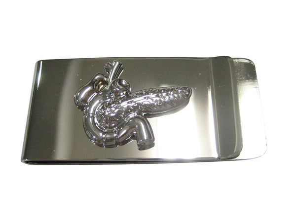 Silver Toned Anatomical Pancreas Money Clip