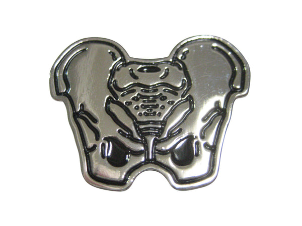 Silver Toned Anatomical Pelvis Magnet