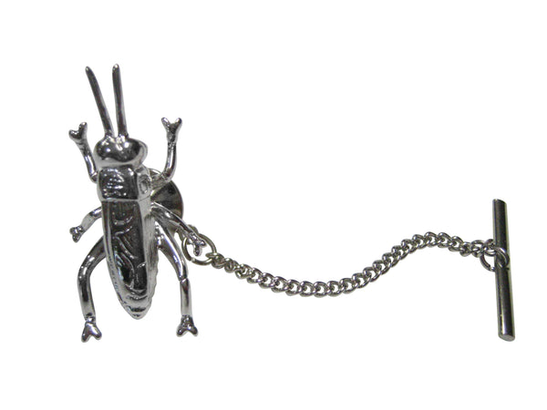 Silver Toned Cricket Bug Insect Tie Tack