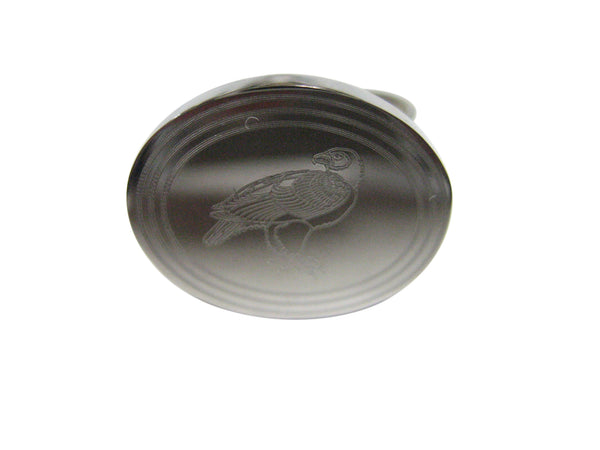 Silver Toned Etched Oval Eagle Bird Adjustable Size Fashion Ring