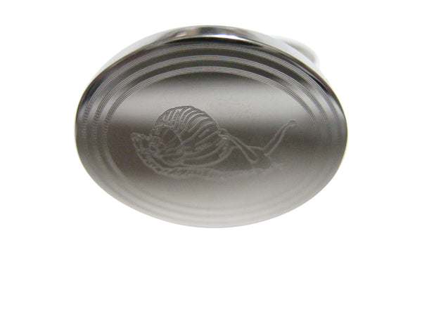 Silver Toned Etched Oval Snail Adjustable Size Fashion Ring