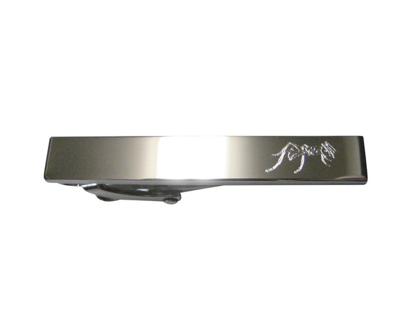 Silver Toned Etched Sleek Detailed Ant Bug Insect Skinny Tie Clip