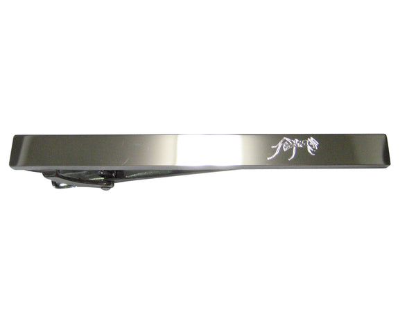 Silver Toned Etched Sleek Detailed Ant Bug Insect Tie Clip