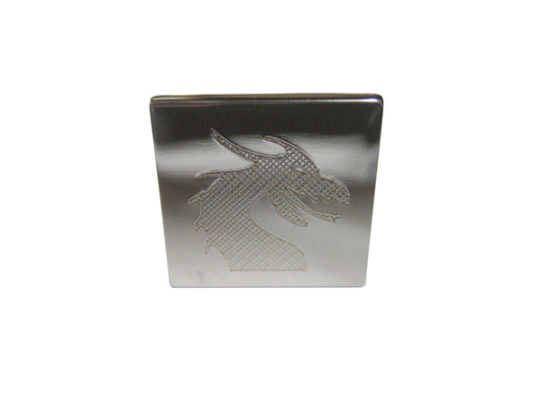 Silver Toned Etched Viking Dragon Adjustable Size Fashion Ring