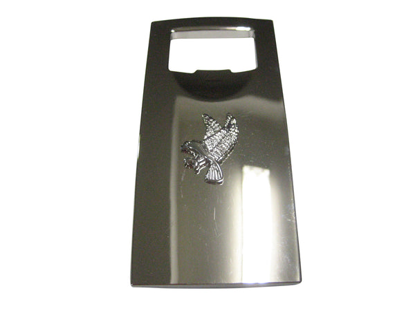 Silver Toned Flying Eagle Bird Bottle Opener