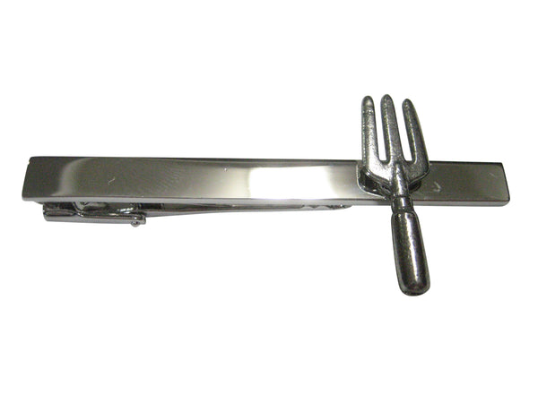 Silver Toned Gardening Fork Tie Clip