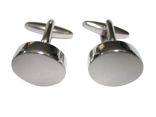 Silver Toned In Loving Memory Ashes Container Oval Cufflinks