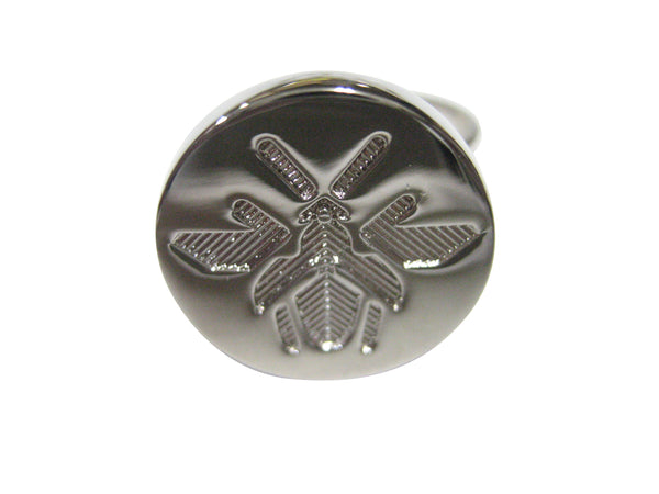 Silver Toned Indented Bee Design Adjustable Size Fashion Ring