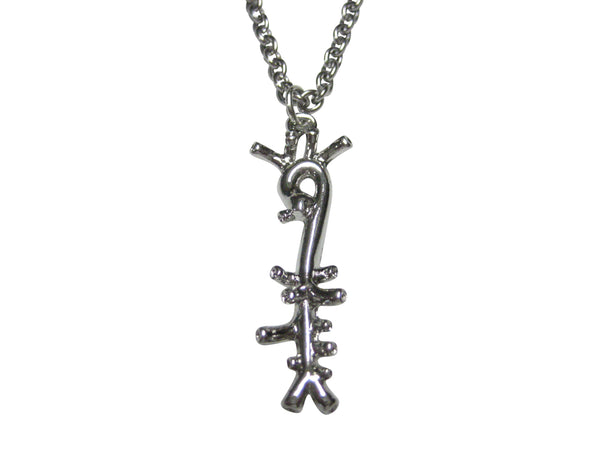 Silver Toned Medical Anatomical Aorta Artery Pendant Necklace