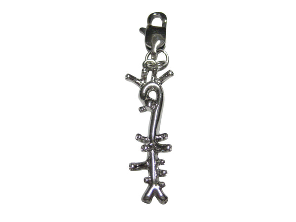 Silver Toned Medical Anatomical Aorta Artery Pendant Zipper Pull Charm