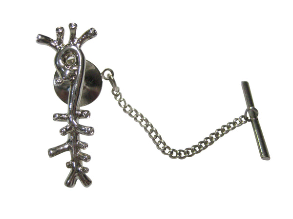 Silver Toned Medical Anatomical Aorta Artery Tie Tack