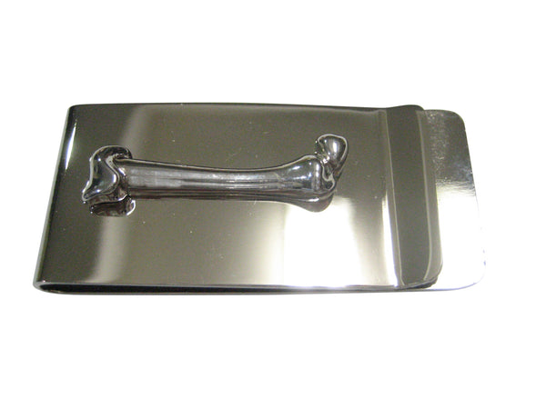 Silver Toned Medical Anatomy Femur Bone Money Clip