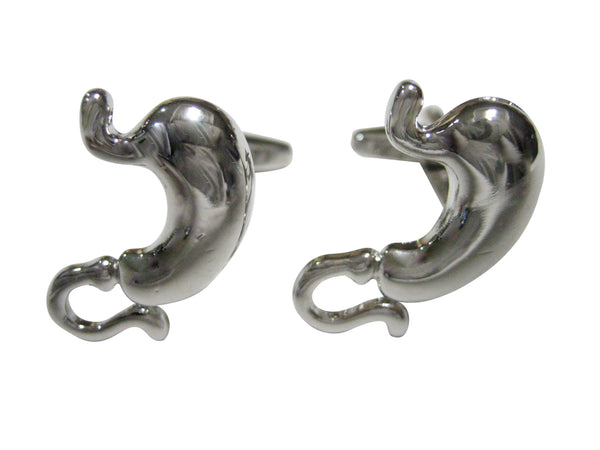 Silver Toned Medical Anatomy Stomach Gastroenterology Cufflinks