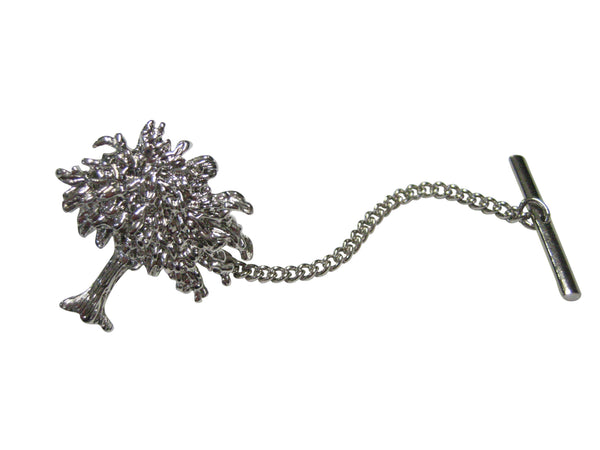 Silver Toned Olive Tree Tie Tack