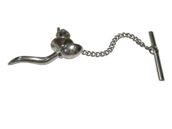 Silver Toned Sperm Cell Tie Tack