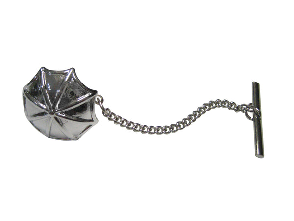 Silver Toned Umbrella Tie Tack