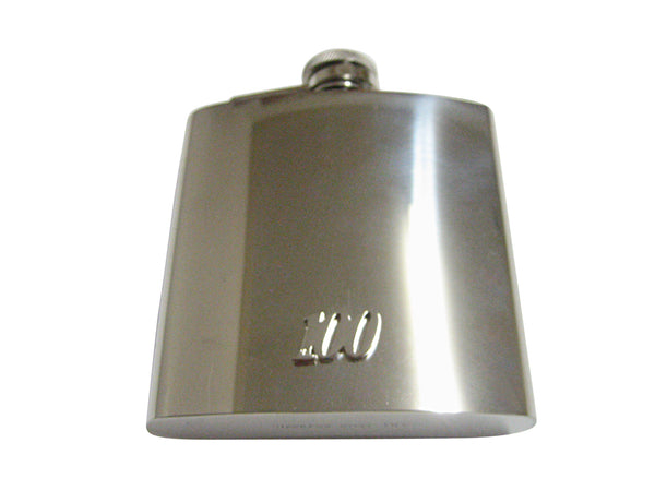 Silver Toned 100 Years 6 Oz. Stainless Steel Flask