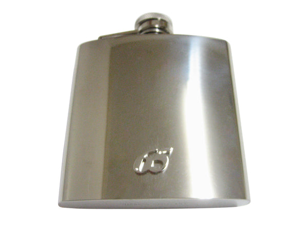 Silver Toned 65 Years 6 Oz. Stainless Steel Flask