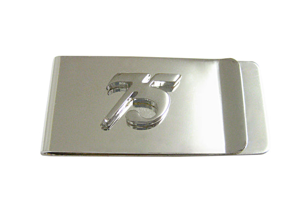 Silver Toned 75 Years Money Clip