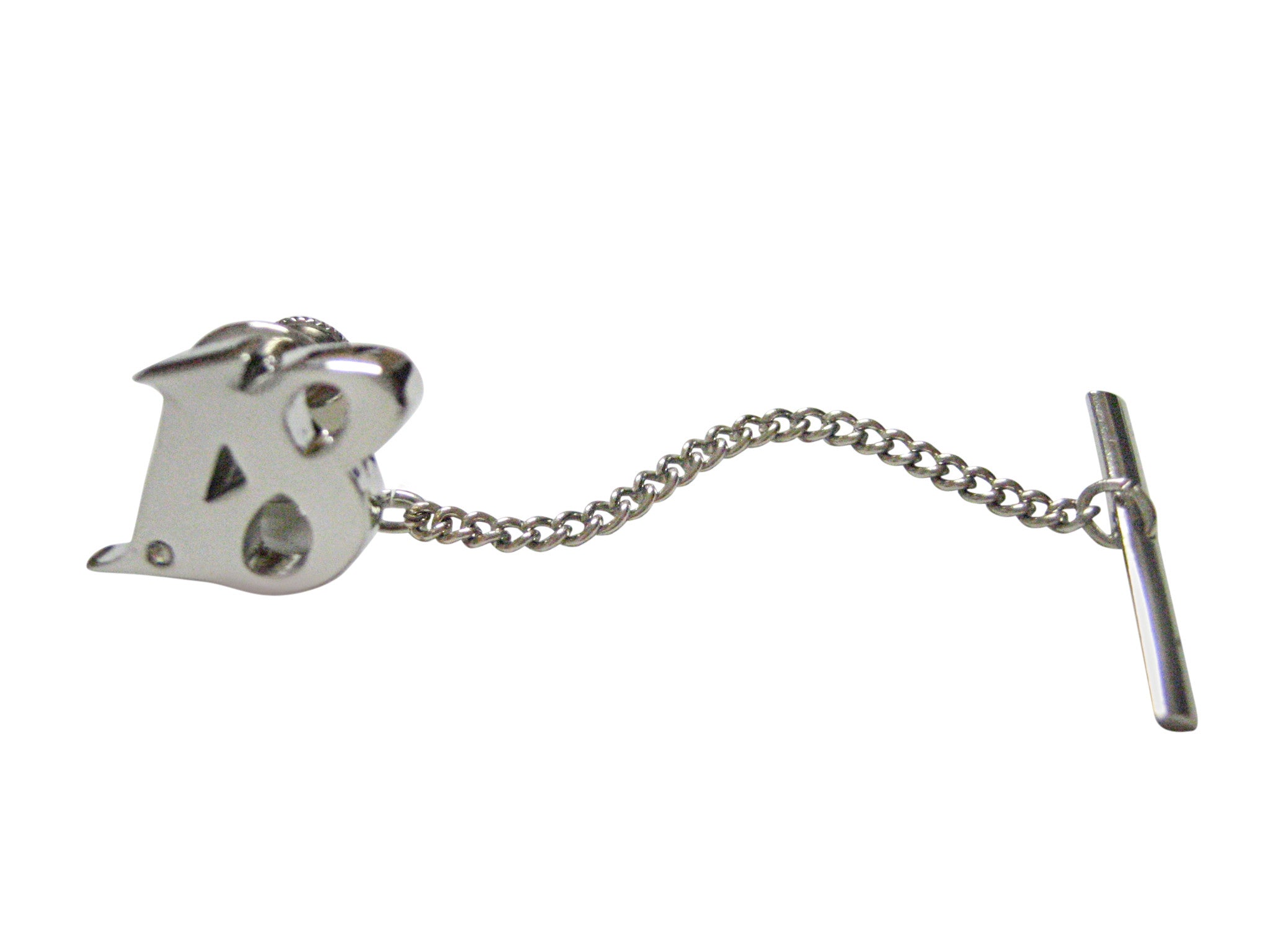 Silver Toned Age 18 Tie Tack