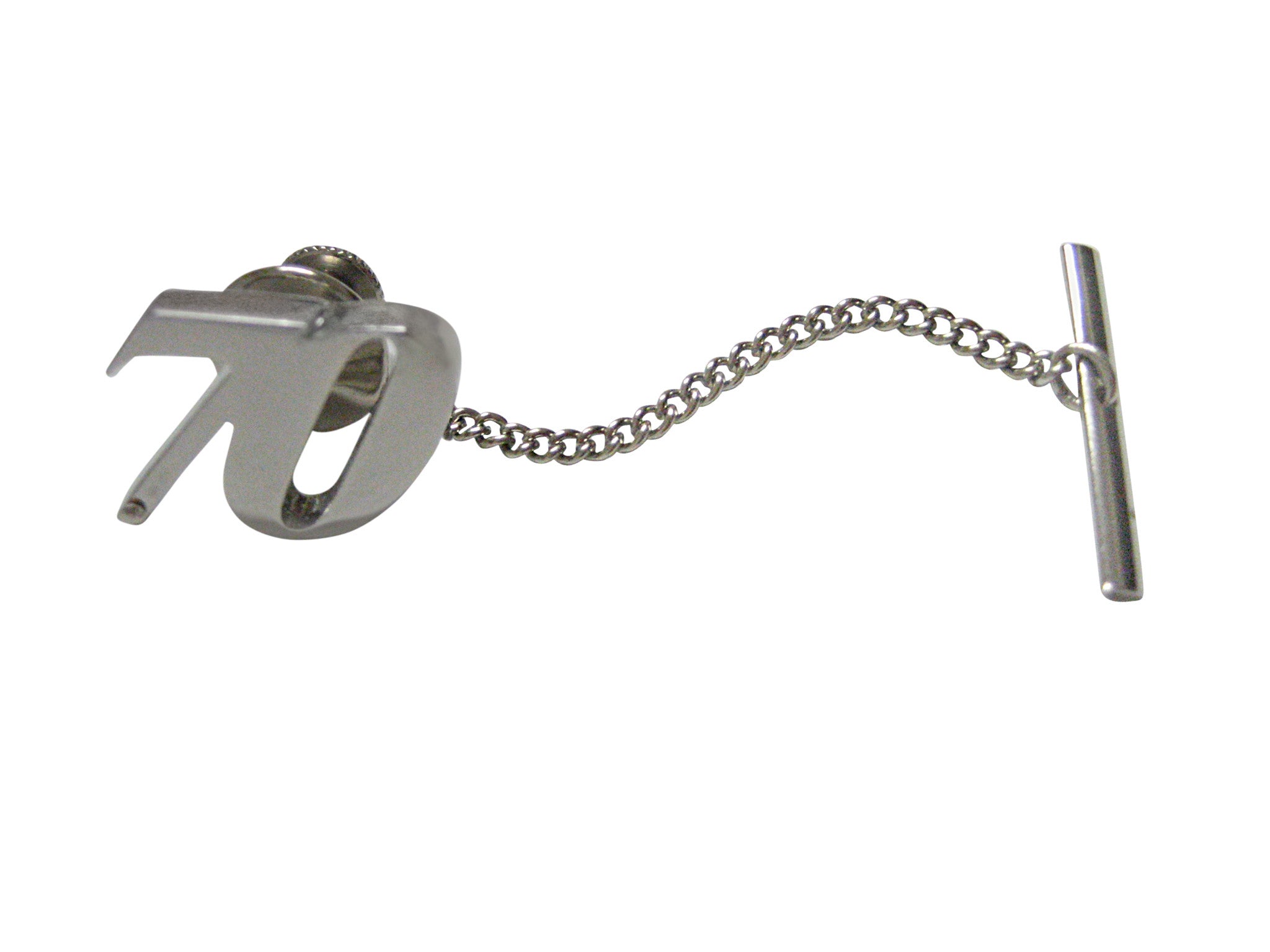 Silver Toned Age 70 Tie Tack