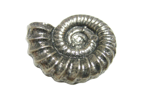 Silver Toned Ammonite Fossil Design Pendant Magnet
