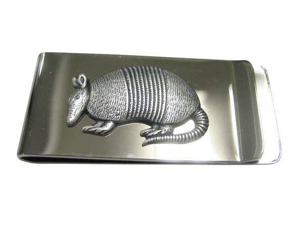 Silver Toned Armadillo Money Clip