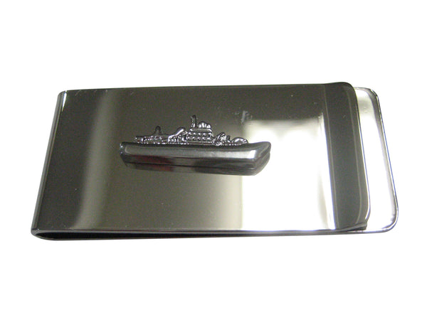 Silver Toned Battleship Money Clip