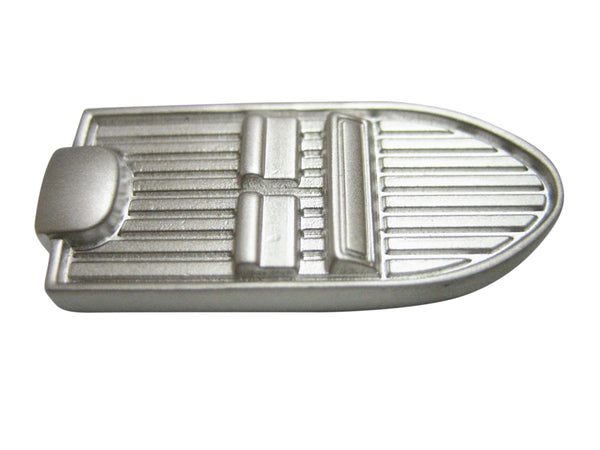 Silver Toned Boat Magnet