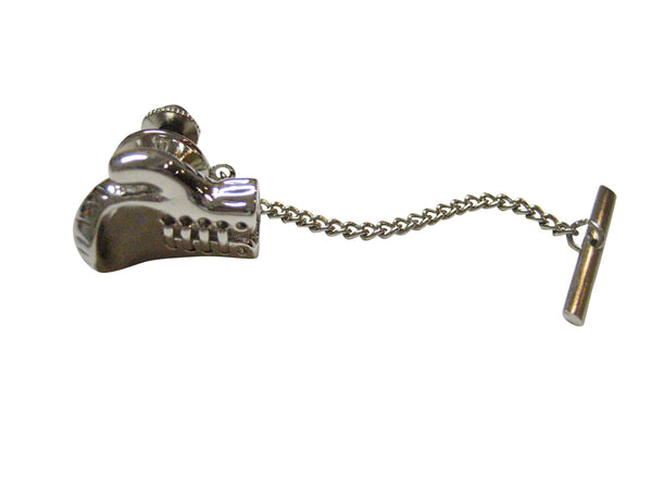 Silver Toned Boxing Glove Tie Tack
