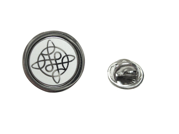 Silver Toned Celtic Design Lapel Pin