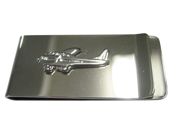 Silver Toned Cessna Plane Money Clip