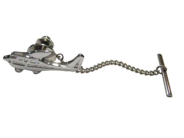 Silver Toned Cessna Plane Tie Tack