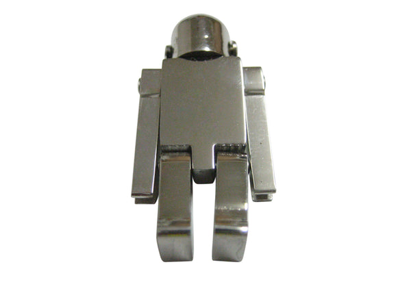 Silver Toned Chrome Robot Magnet