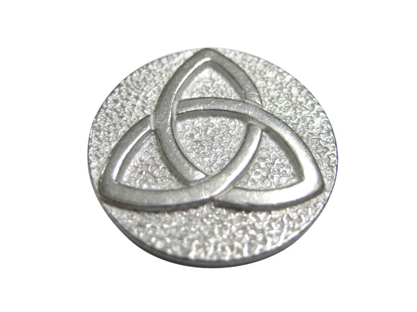 Silver Toned Circular Celtic Trinity Knot Magnet