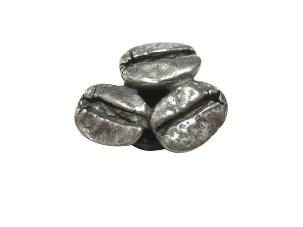 Silver Toned Coffee Beans Magnet