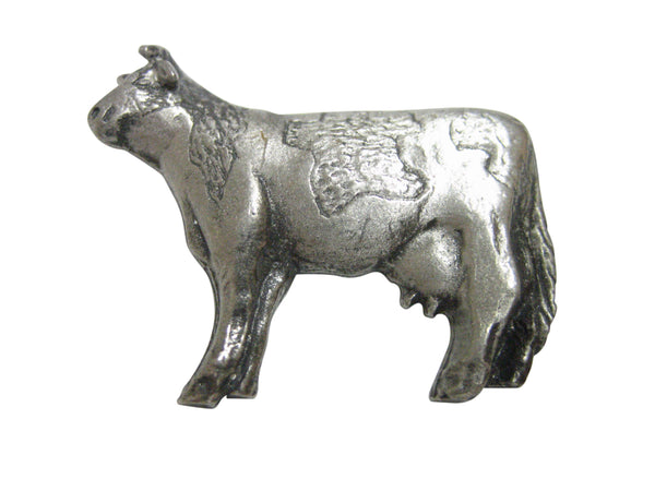 Silver Toned Cow Pendant Magnet
