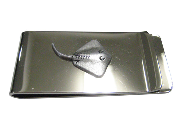 Silver Toned Cute Sting Ray Money Clip