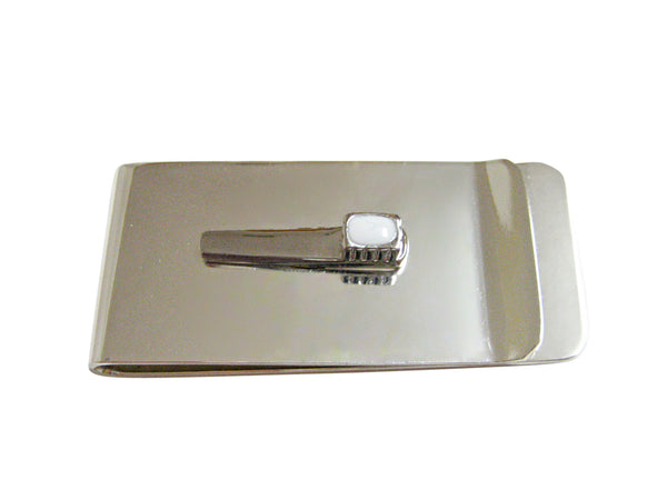 Silver Toned Dental Tooth Brush Money Clip